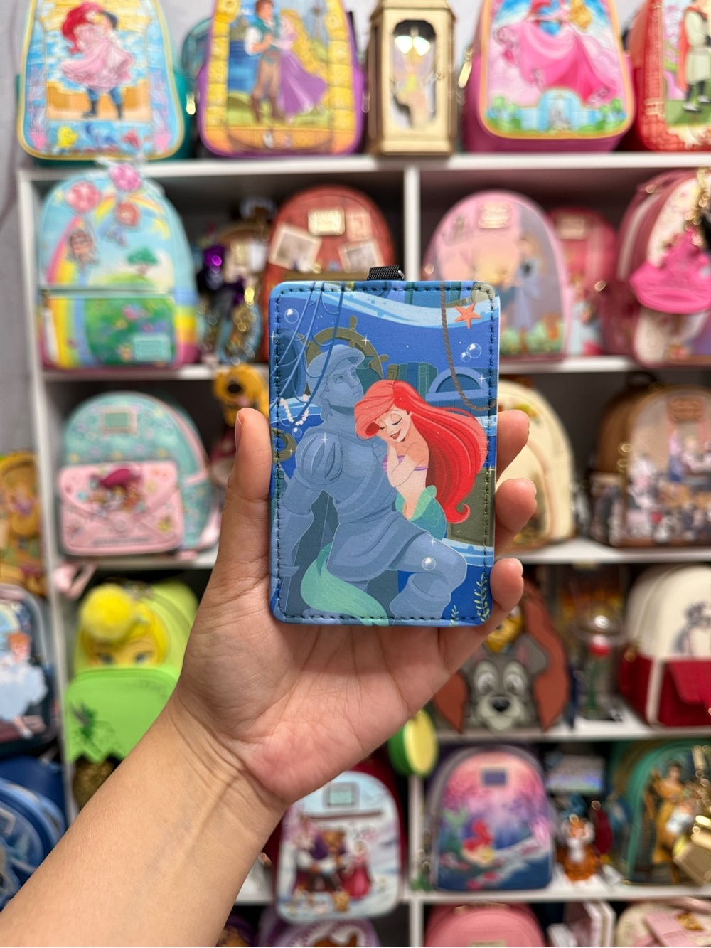 Disney Ariel and Eric statue CardHolder Wallet - The Little Mermaid